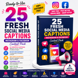25 Fresh Social Media Captions