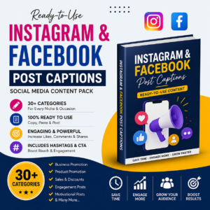 30 Social Media Captions Pack